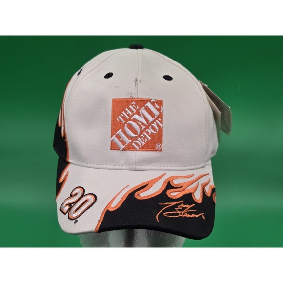 New Tony Stewart #20 Home Depot Flame NASCAR Hat Chase Authentics NWT Cap - Picture 2 of 9